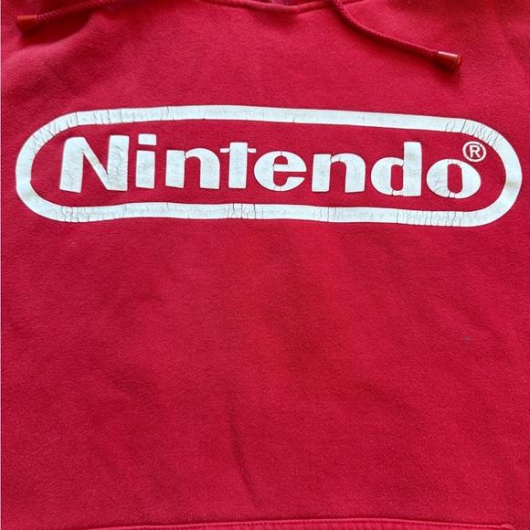 Vintage Nintendo Red Hoodie Size XXL - Picture 2 of 5
